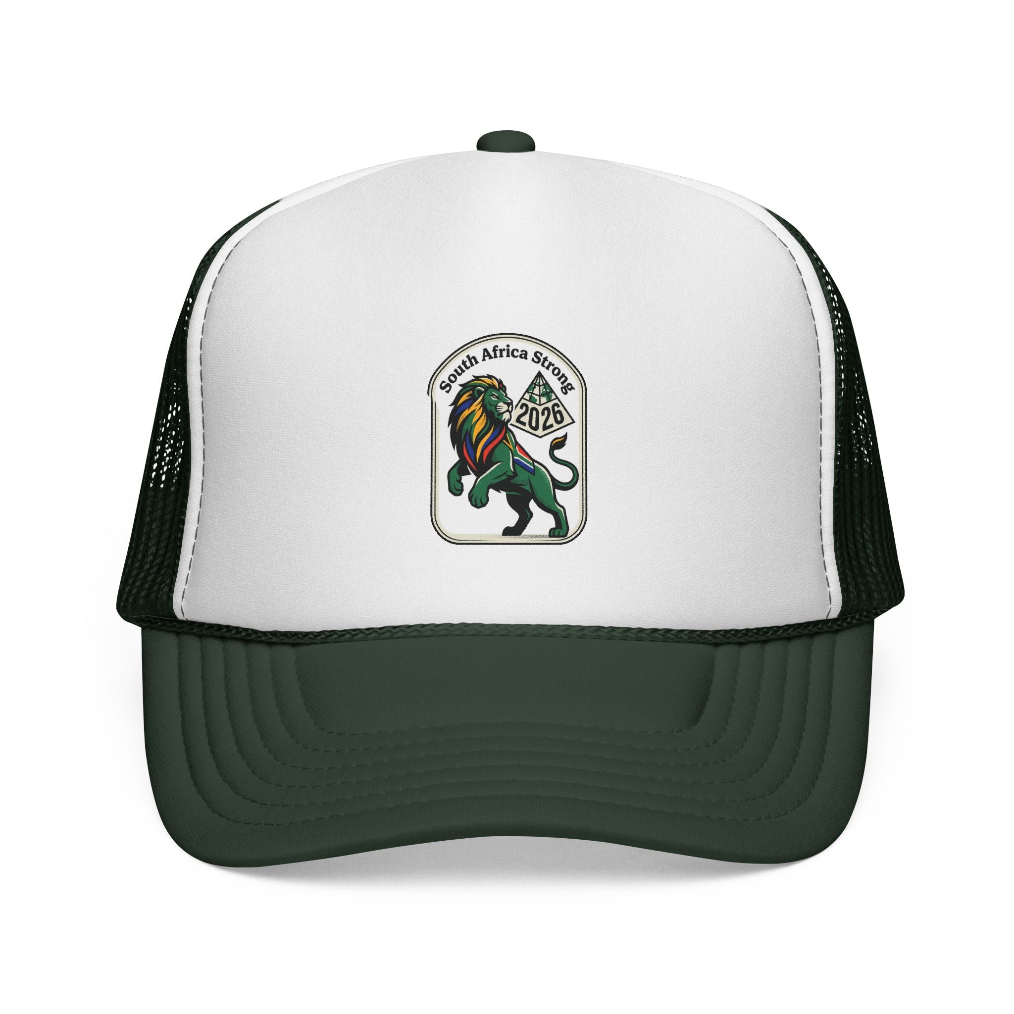 Rasta Lion Patch Trucker Cap | Reggae Lion Mesh Hat