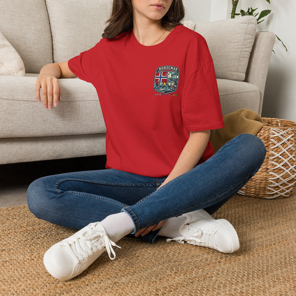 Norseman Shield T-Shirt — Norwegian Crest Graphic Tee