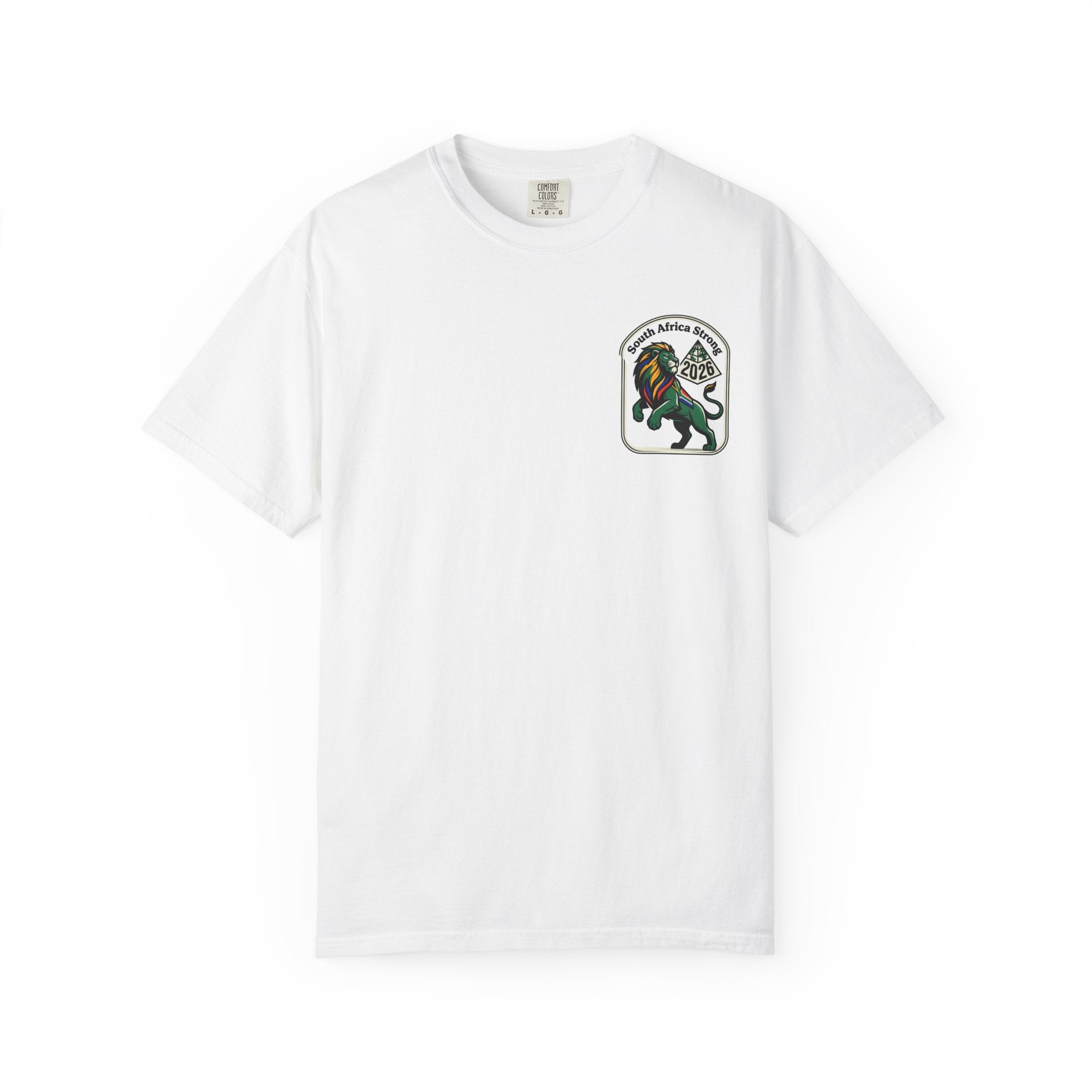South Africa Strong Lion 2026 T-Shirt | Retro Pride Patch