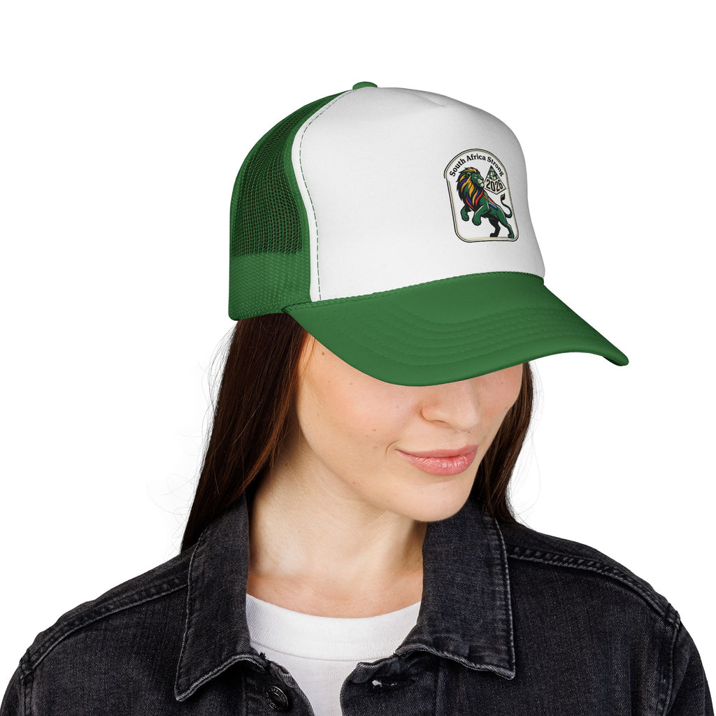 Rasta Lion Patch Trucker Cap | Reggae Lion Mesh Hat
