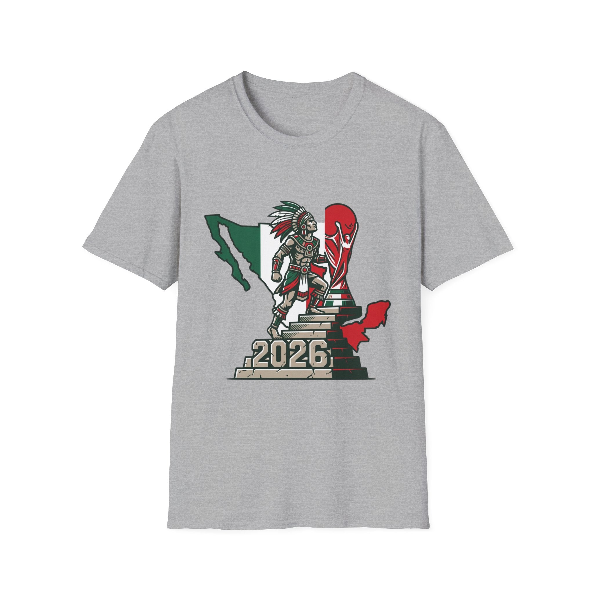 Aztec Warrior Mexico Map T-Shirt | 2026 Tournament Design