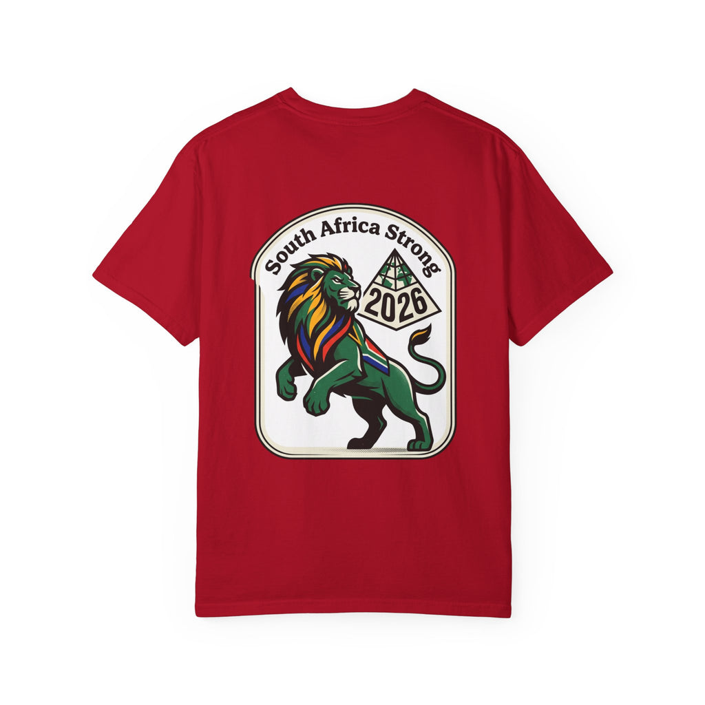 South Africa Strong Lion 2026 T-Shirt | Retro Pride Patch