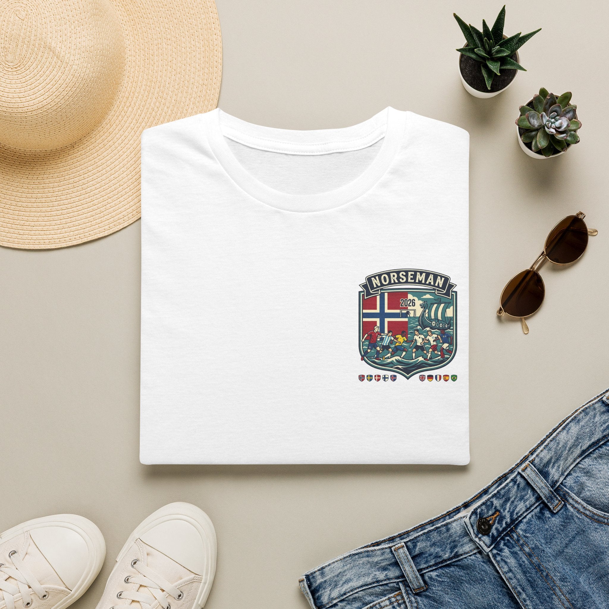 Norseman Shield T-Shirt — Norwegian Crest Graphic Tee