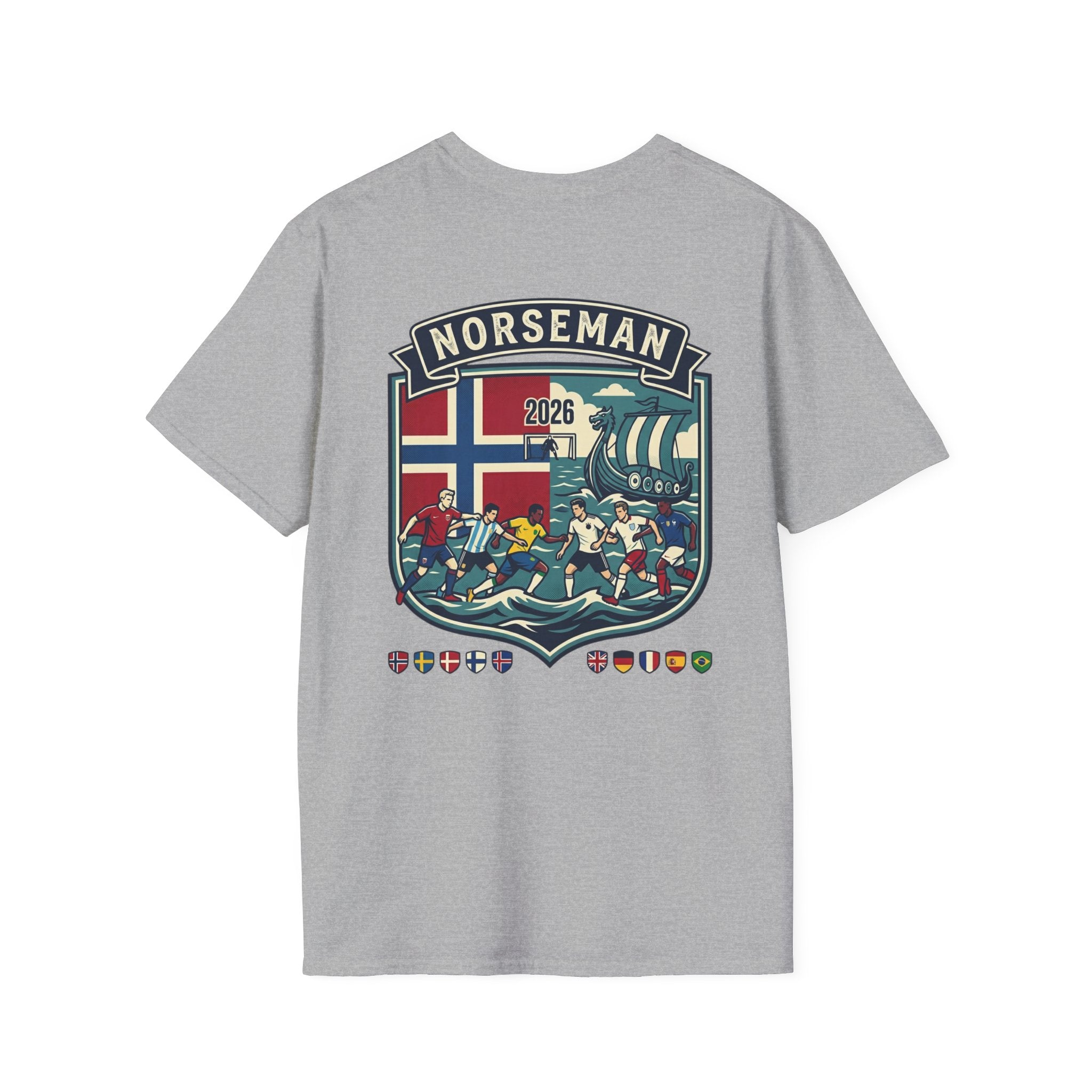 Norseman Shield T-Shirt — Norwegian Crest Graphic Tee