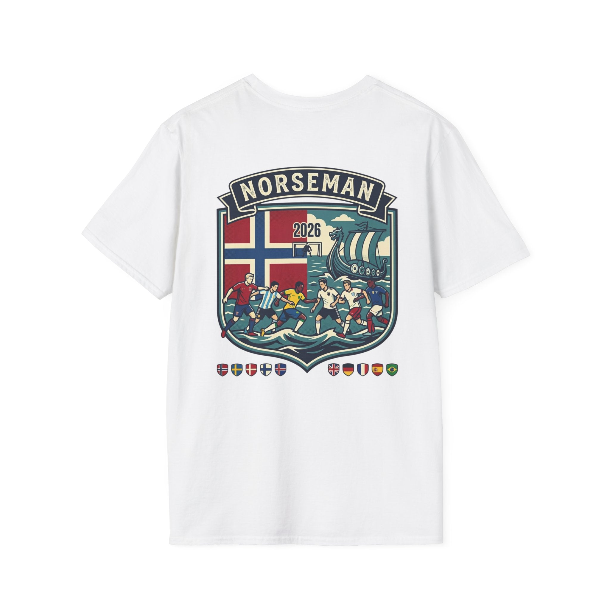 Norseman Shield T-Shirt — Norwegian Crest Graphic Tee