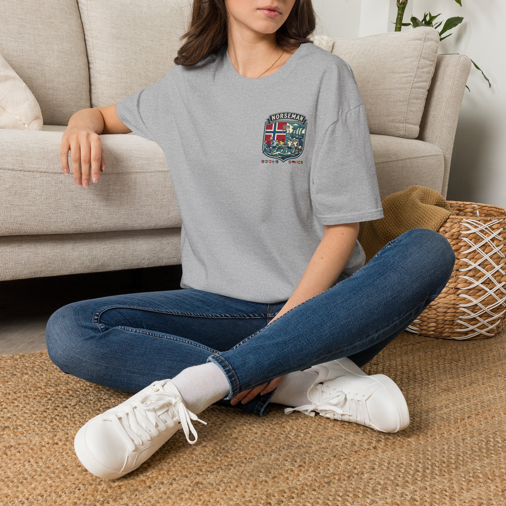 Norseman Shield T-Shirt — Norwegian Crest Graphic Tee