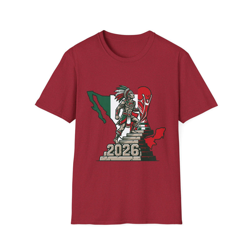 Aztec Warrior Mexico Map T-Shirt | 2026 Tournament Design