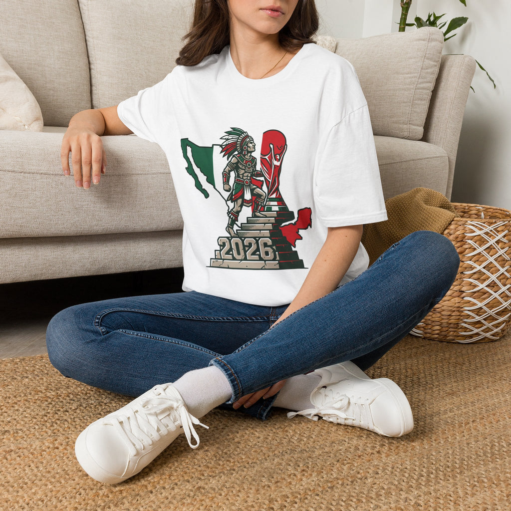 Aztec Warrior Mexico Map T-Shirt | 2026 Tournament Design
