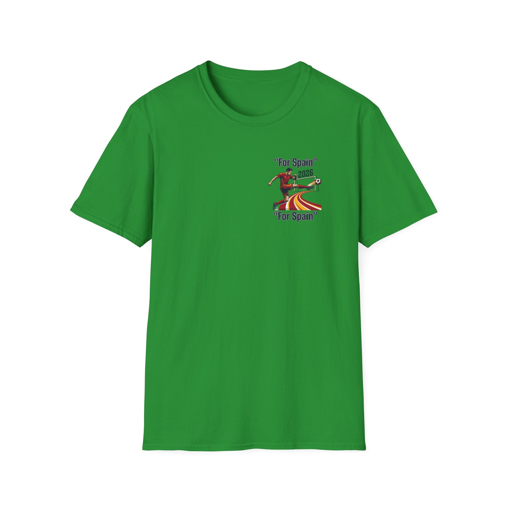 "For Spain" 2026 Soccer Player T-Shirt | Spanish Flag Stripes