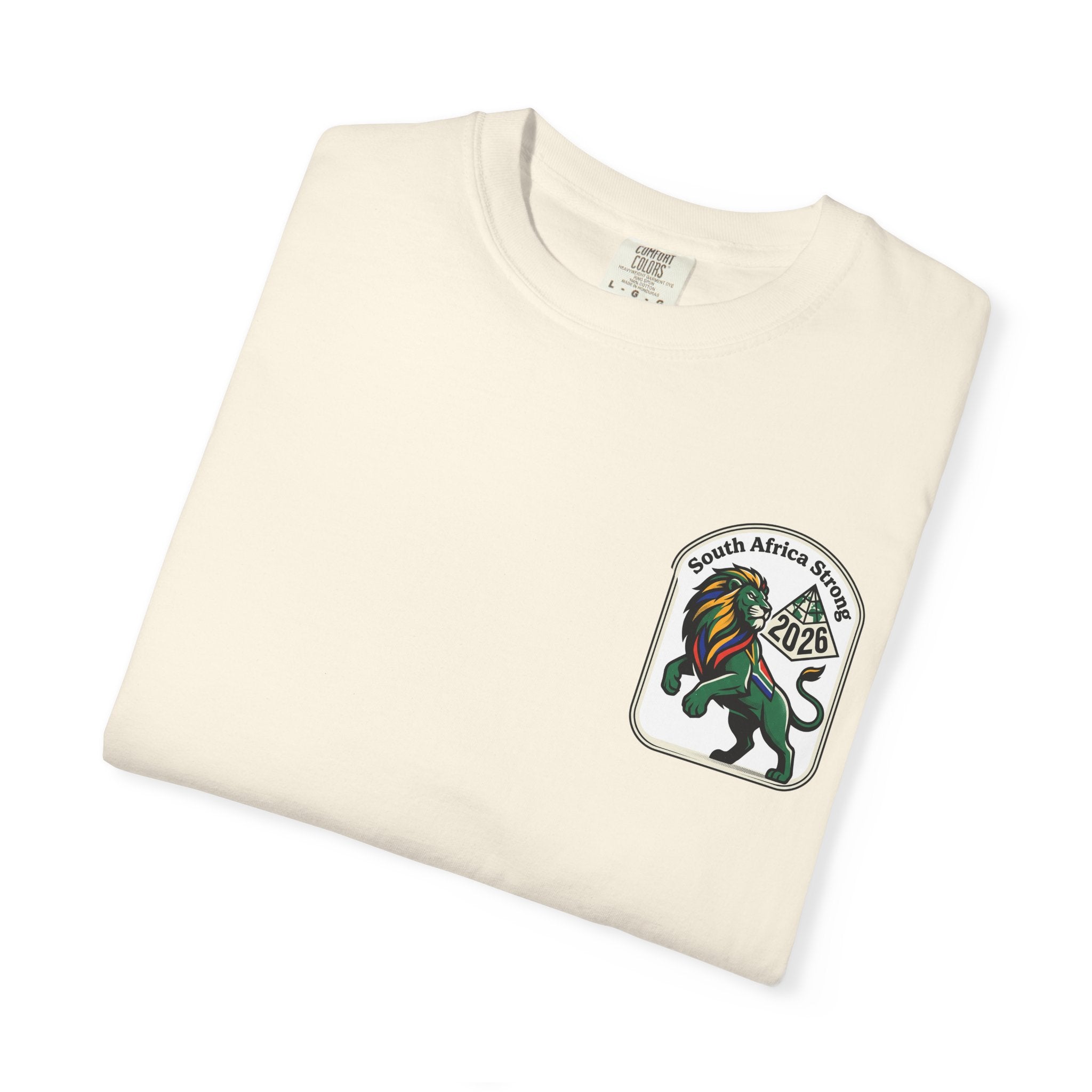 South Africa Strong Lion 2026 T-Shirt | Retro Pride Patch
