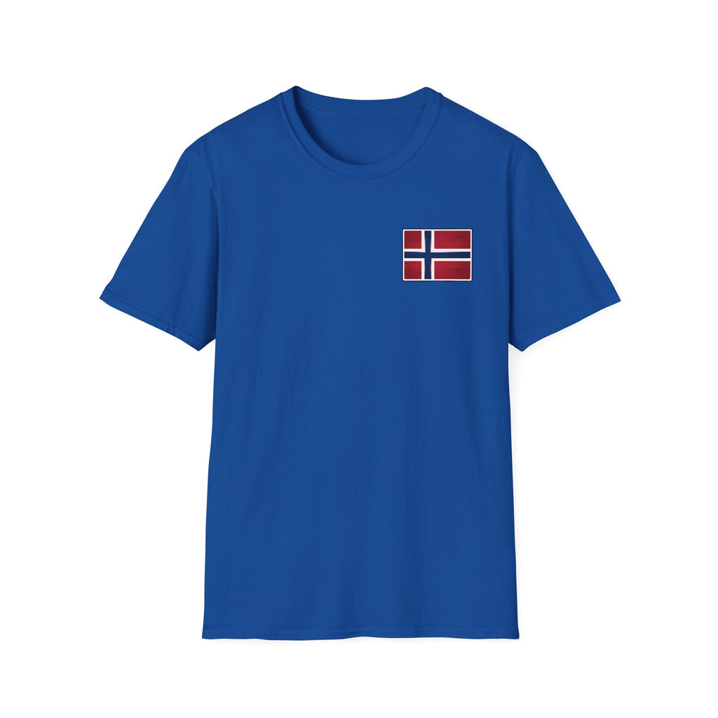 Norway Flag Chest Pocket T‑Shirt — Minimal Scandinavian Pride Tee