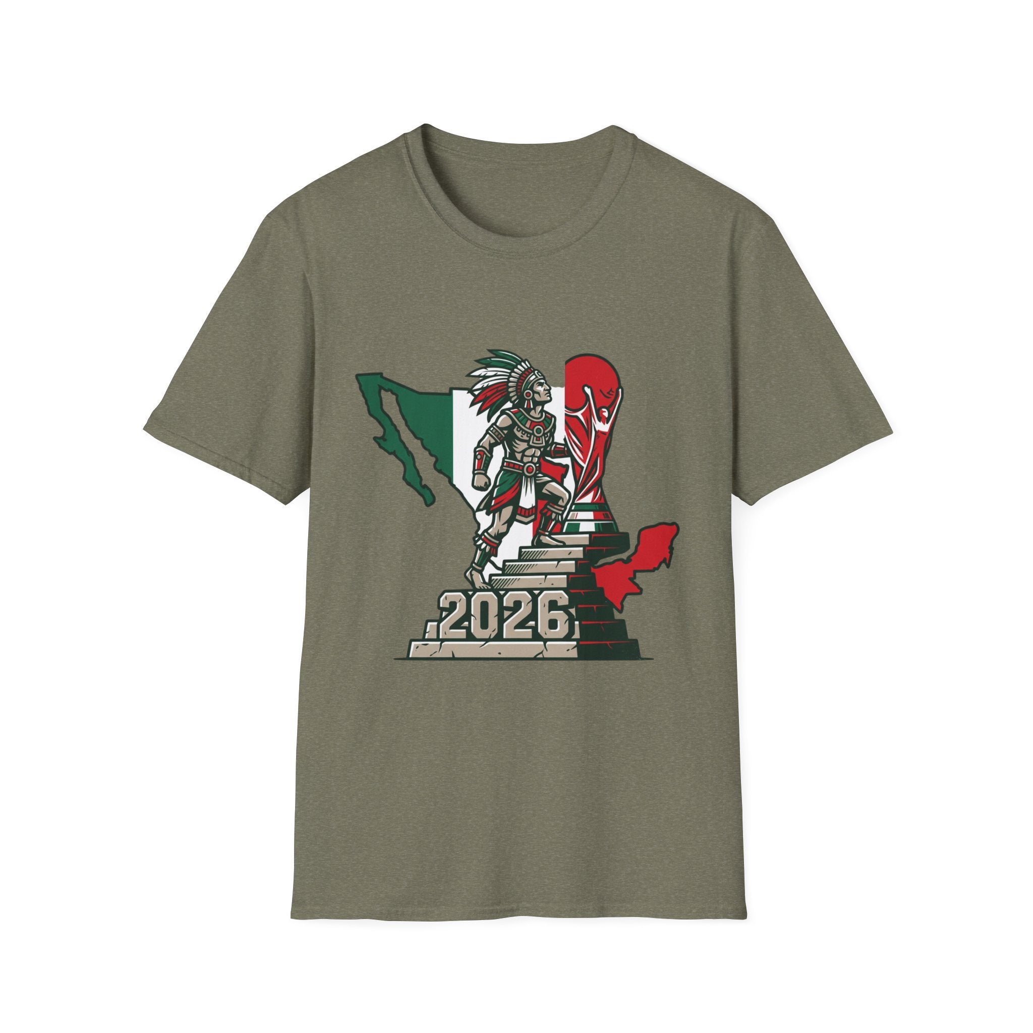 Aztec Warrior Mexico Map T-Shirt | 2026 Tournament Design