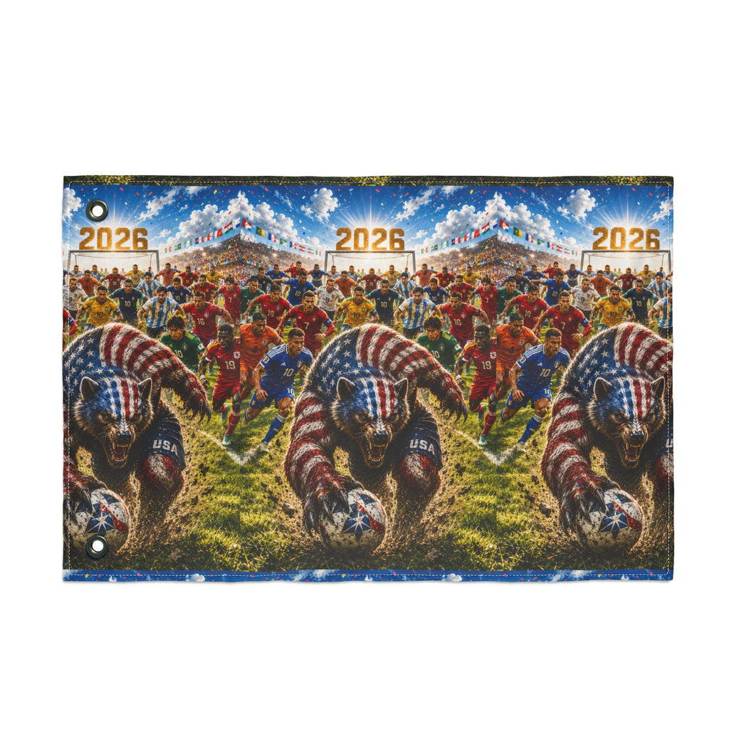2026 USA Football Flag — Double-Sided Patriotic Gridiron Garden Flag