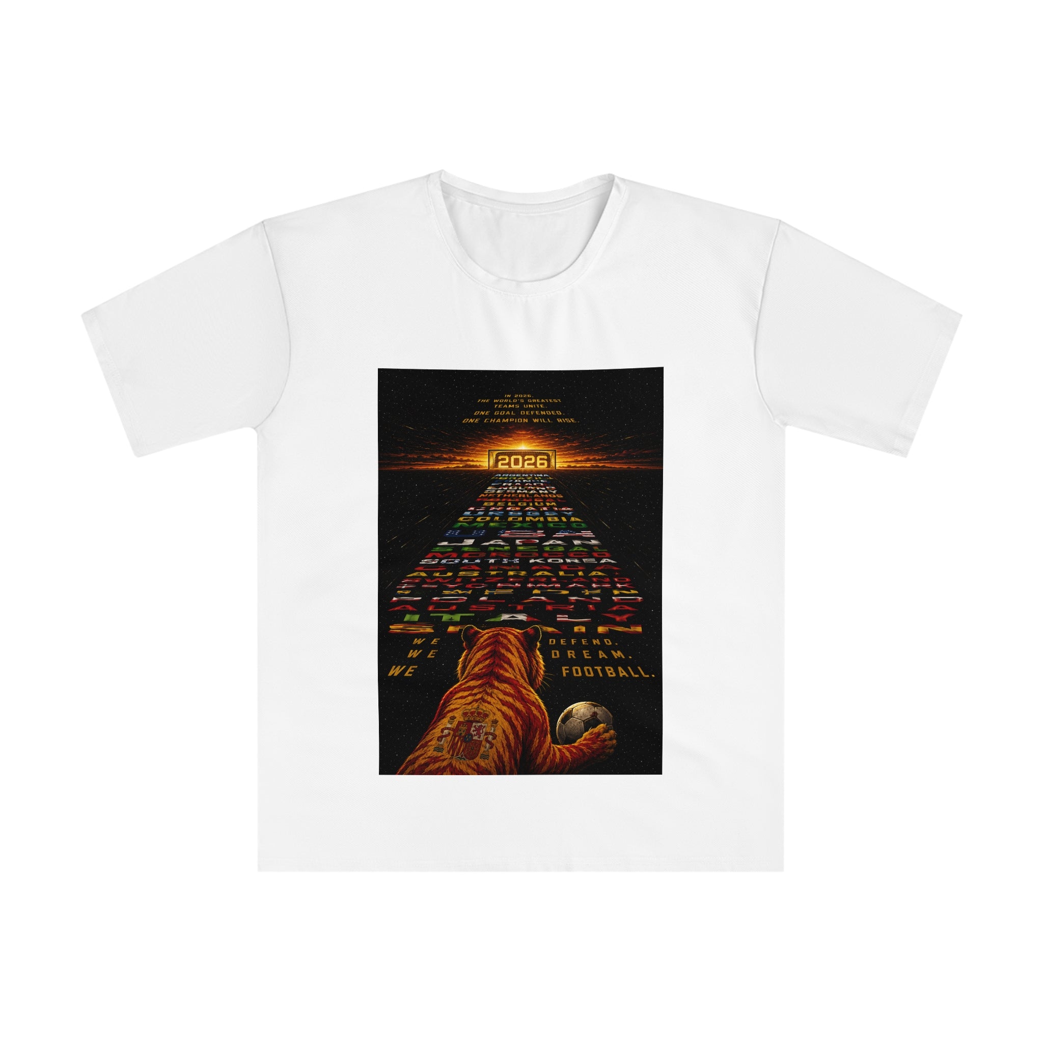Tiger Path Vintage Football Poster T‑Shirt