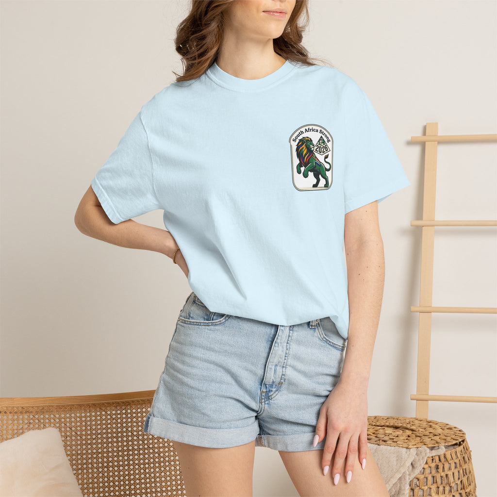 South Africa Strong Lion 2026 T-Shirt | Retro Pride Patch