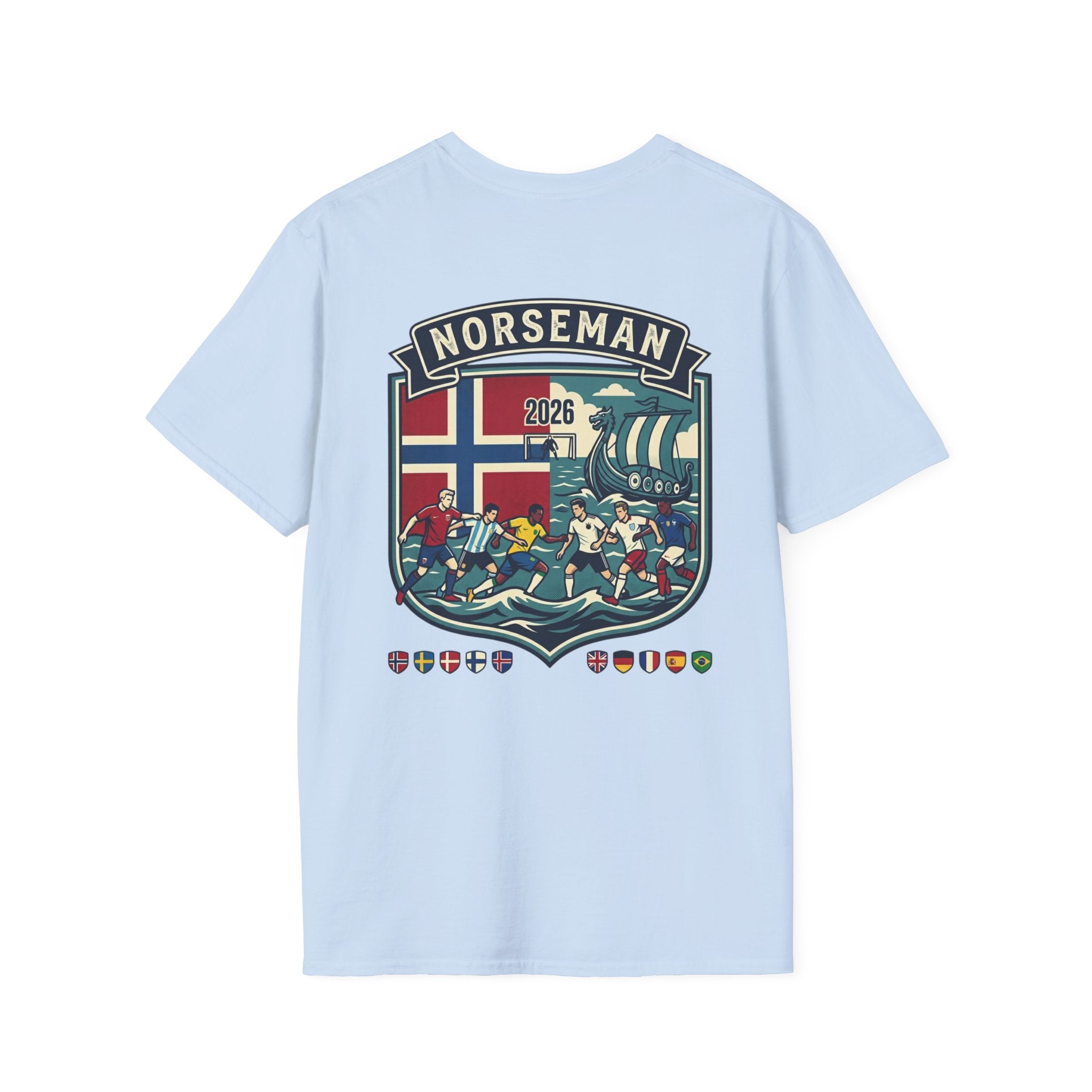 Norseman Shield T-Shirt — Norwegian Crest Graphic Tee