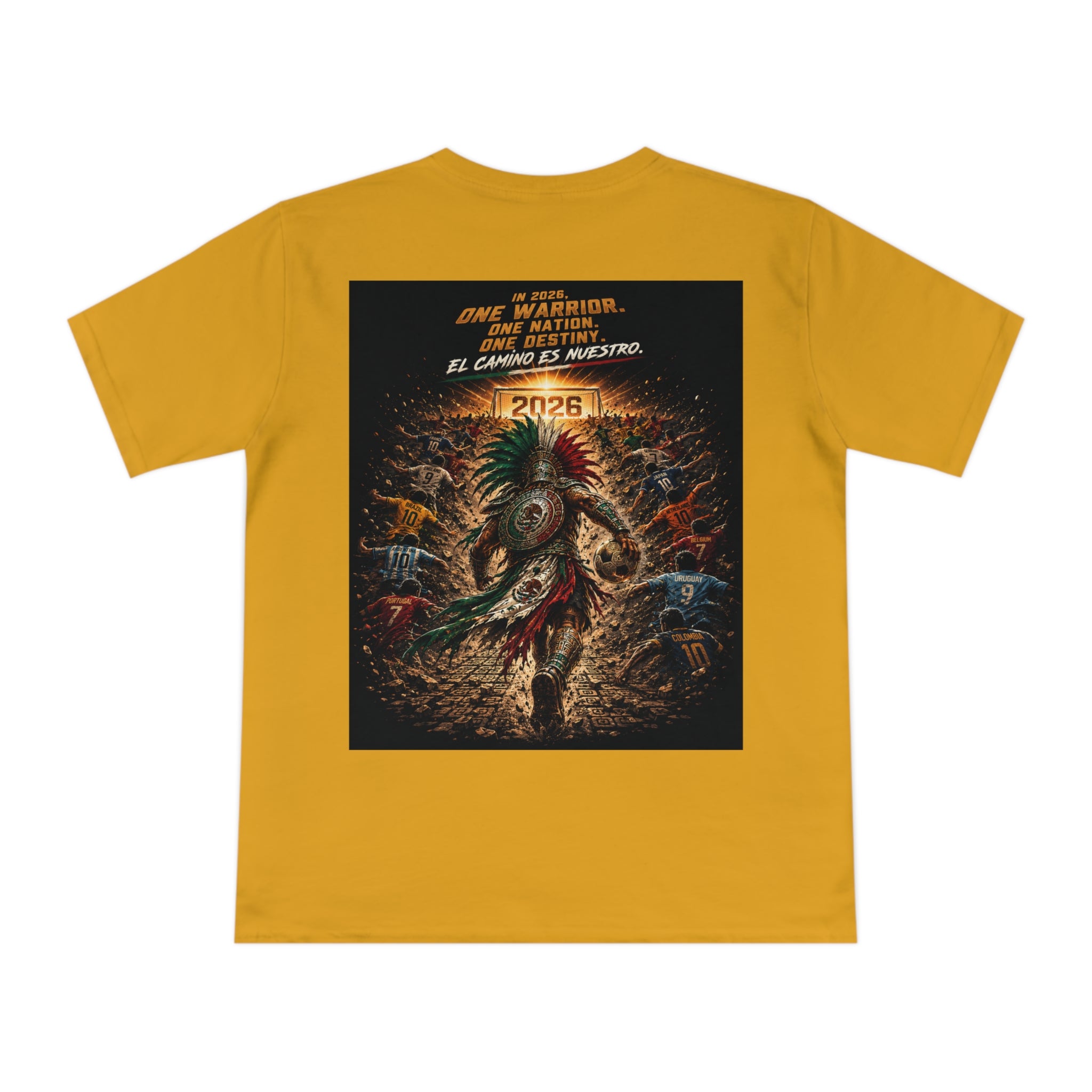 Aztec Warrior 2026 Graphic Tee – One Warrior, One Nation Inspirational T-Shirt