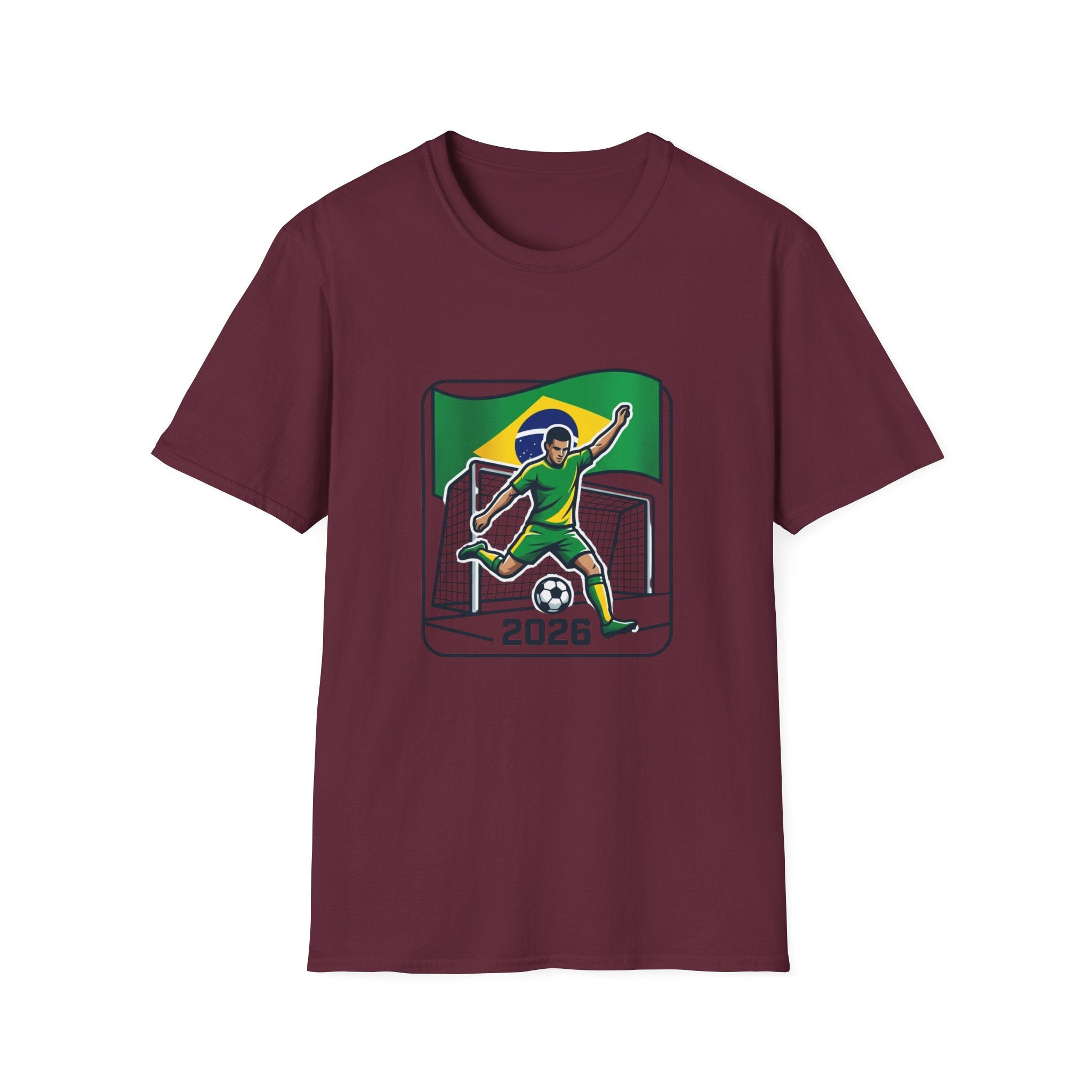 Brazil Soccer Goalie T-Shirt | Brazil Flag Football 2026 Jersey