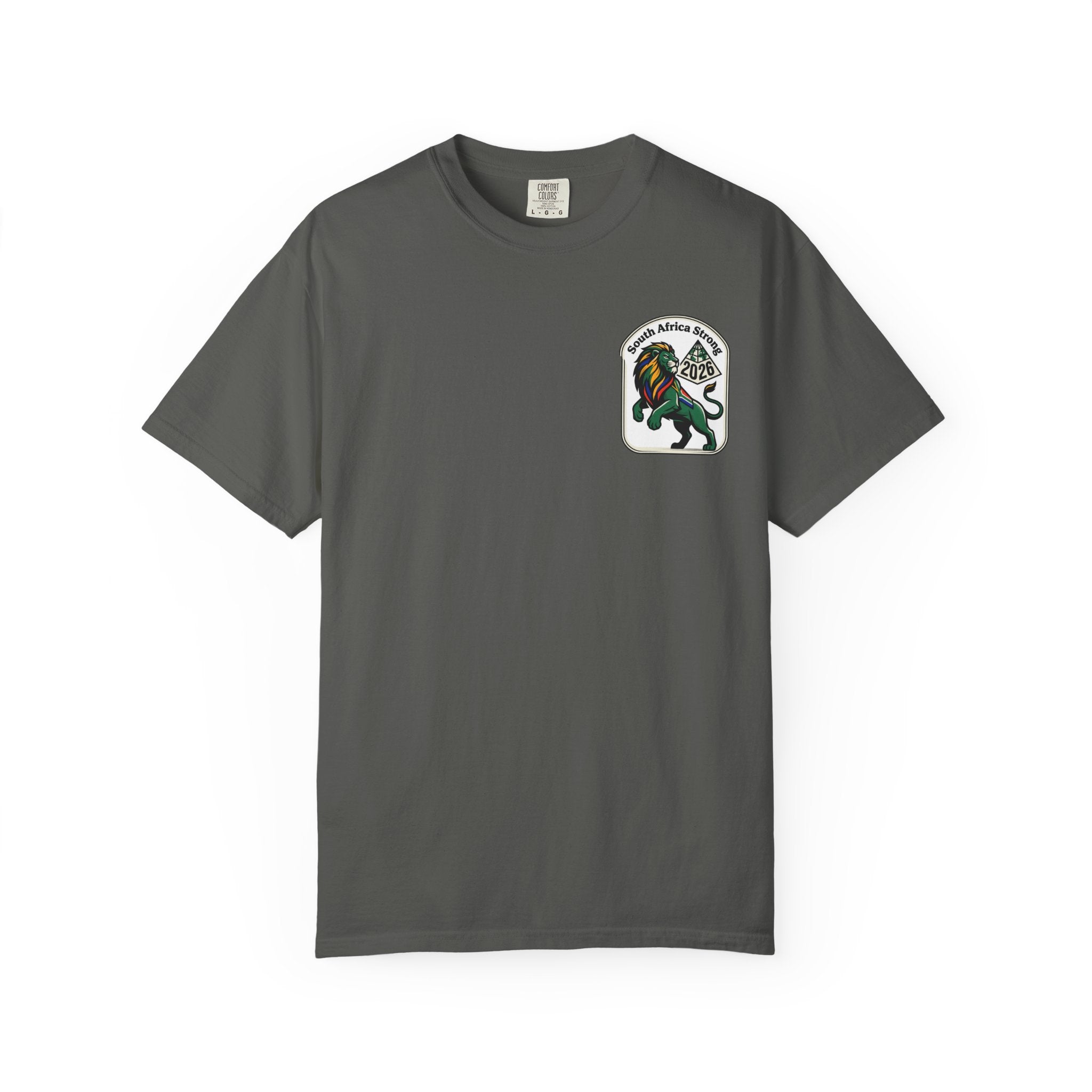South Africa Strong Lion 2026 T-Shirt | Retro Pride Patch
