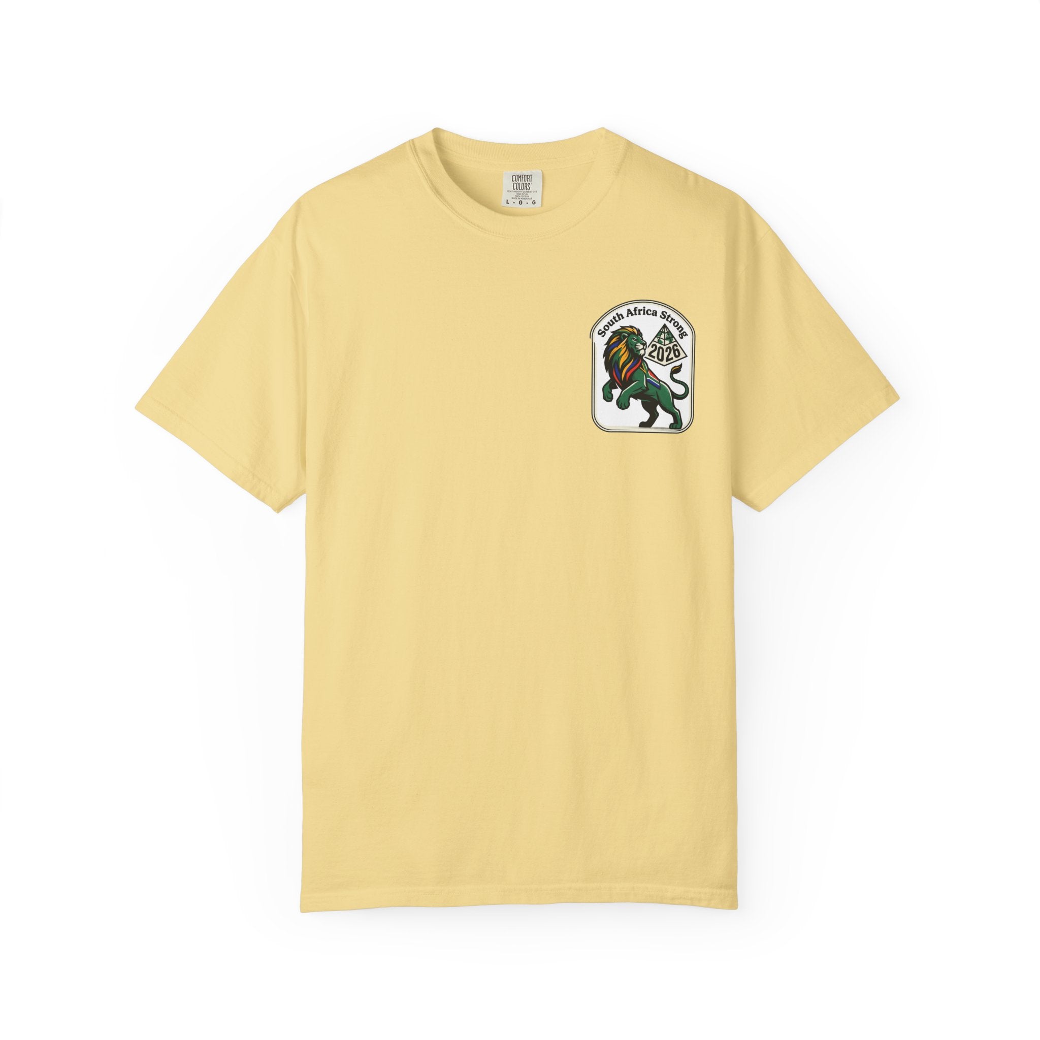 South Africa Strong Lion 2026 T-Shirt | Retro Pride Patch