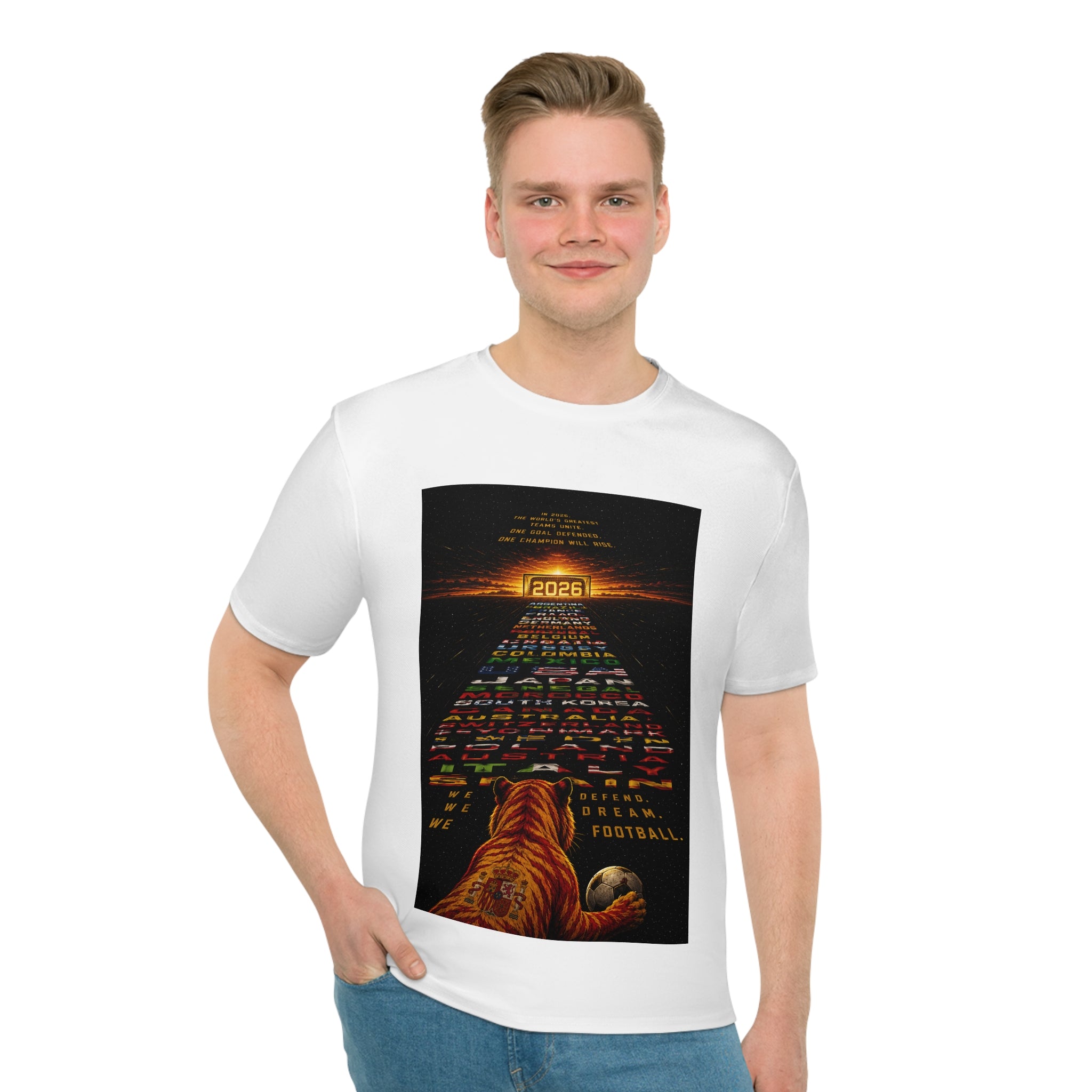 Tiger Path Vintage Football Poster T‑Shirt