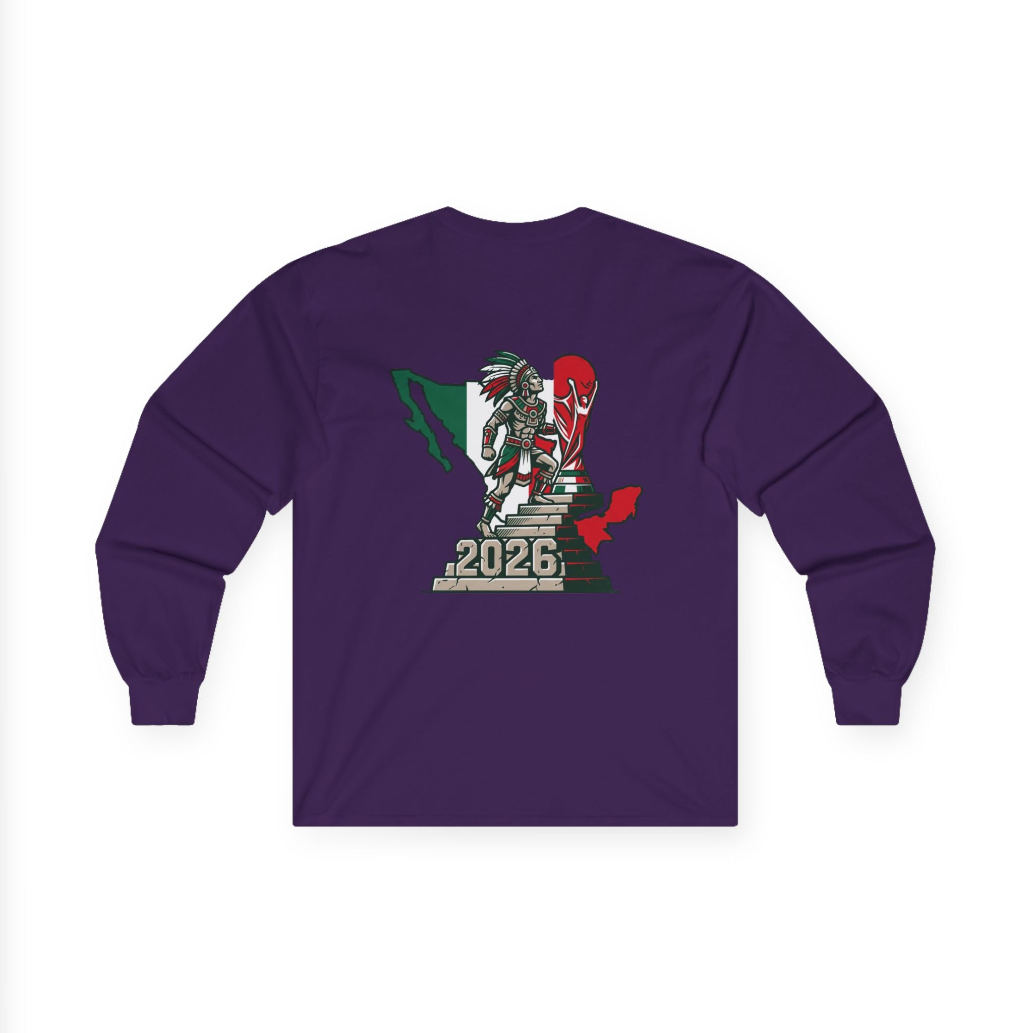 Long Sleeve Tee — Mexico 2026 Soccer Fan Graphic
