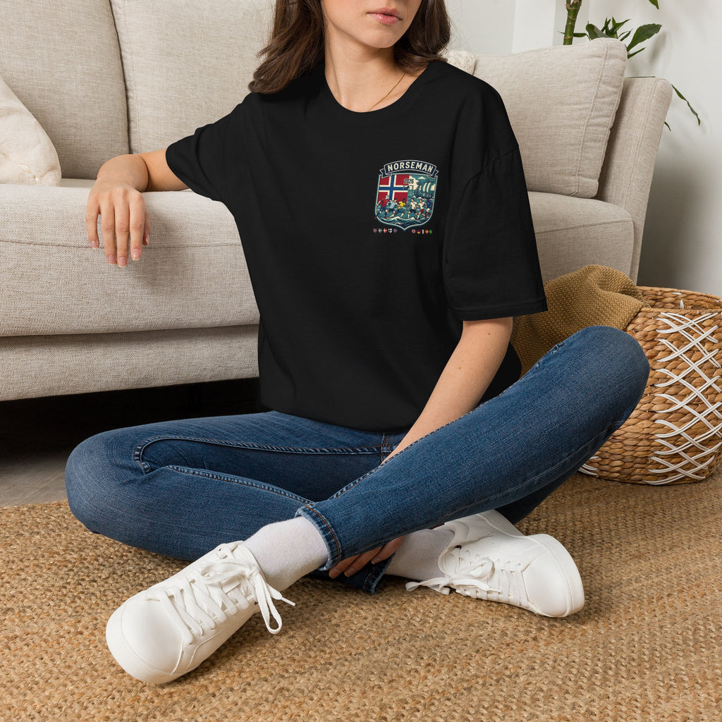 Norseman Shield T-Shirt — Norwegian Crest Graphic Tee