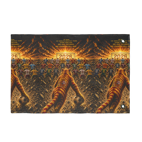 2026 Tiger Parade Double-Sided Flag — Retro Festival Banner