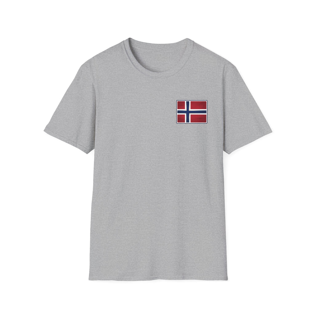 Norway Flag Chest Pocket T‑Shirt — Minimal Scandinavian Pride Tee
