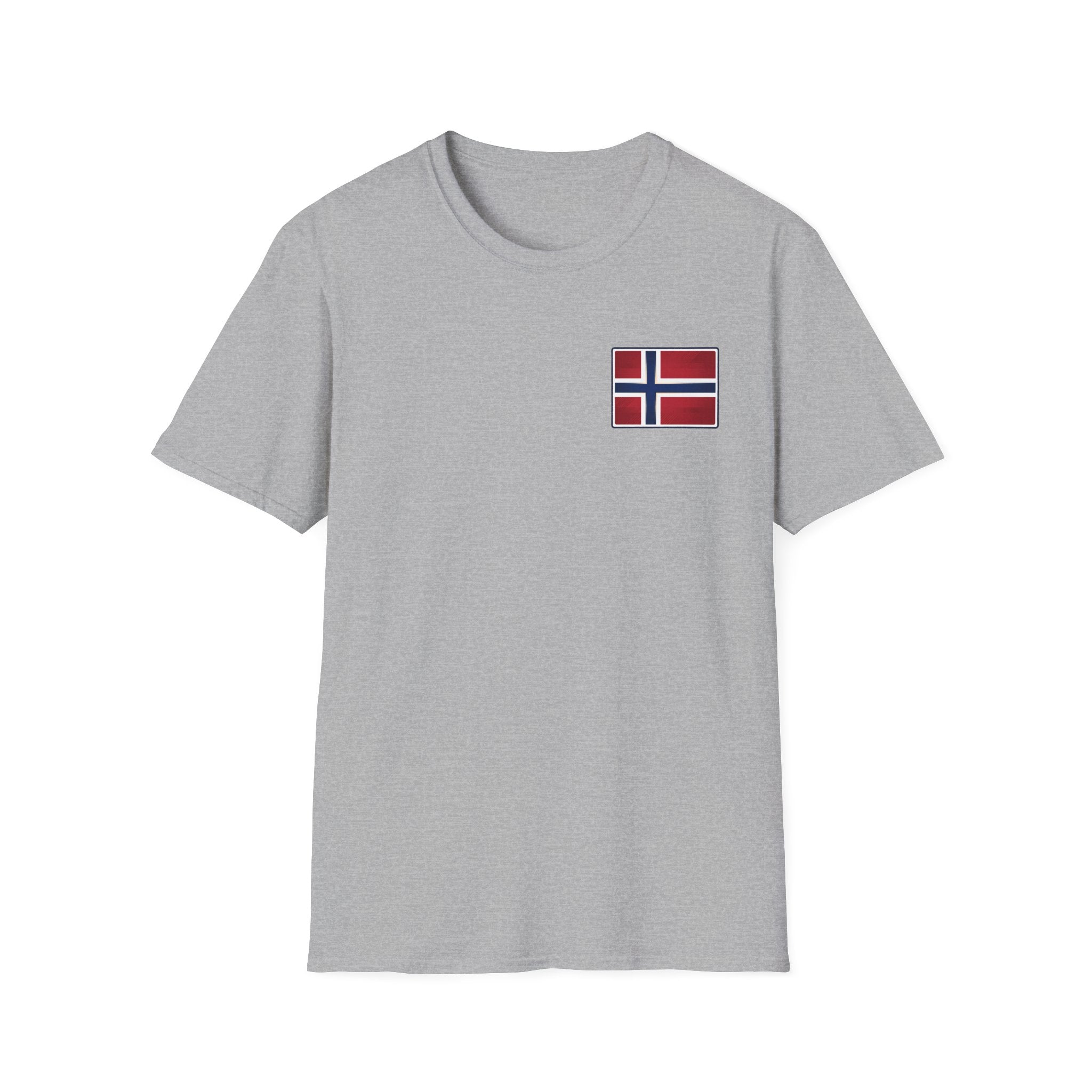 Norway Flag Chest Pocket T‑Shirt — Minimal Scandinavian Pride Tee