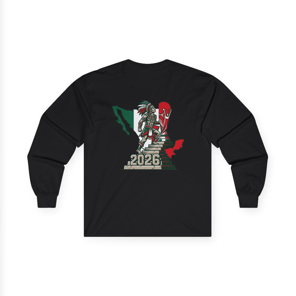 Long Sleeve Tee — Mexico 2026 Soccer Fan Graphic