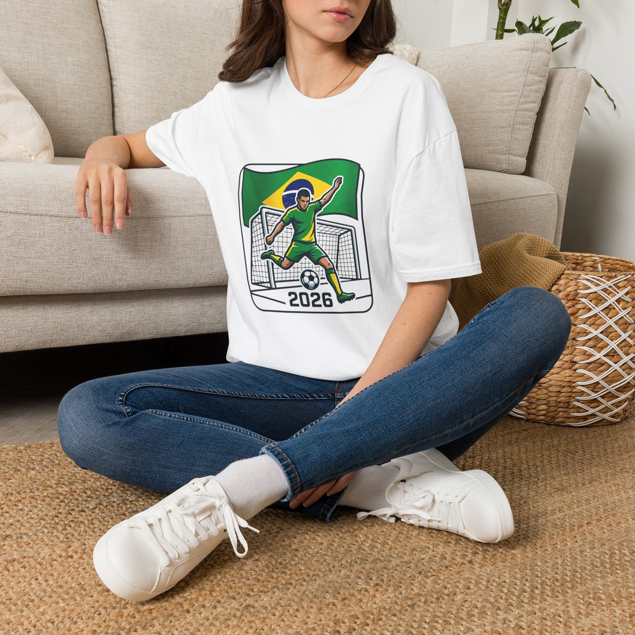 Brazil Soccer Goalie T-Shirt | Brazil Flag Football 2026 Jersey