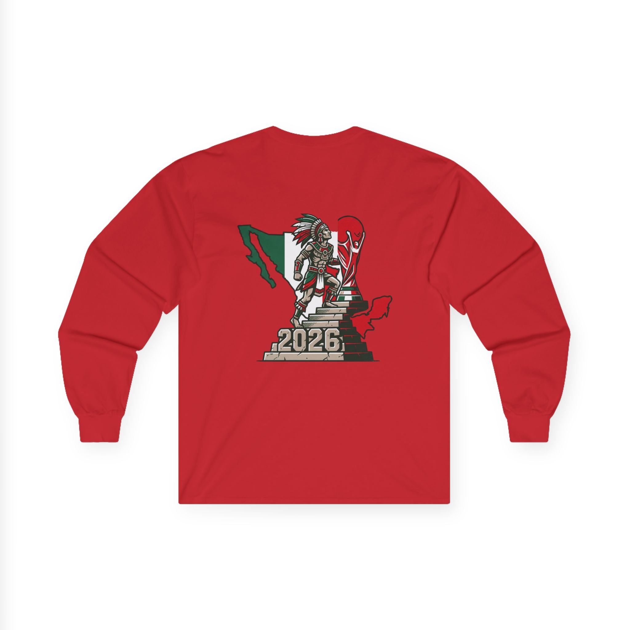 Long Sleeve Tee — Mexico 2026 Soccer Fan Graphic
