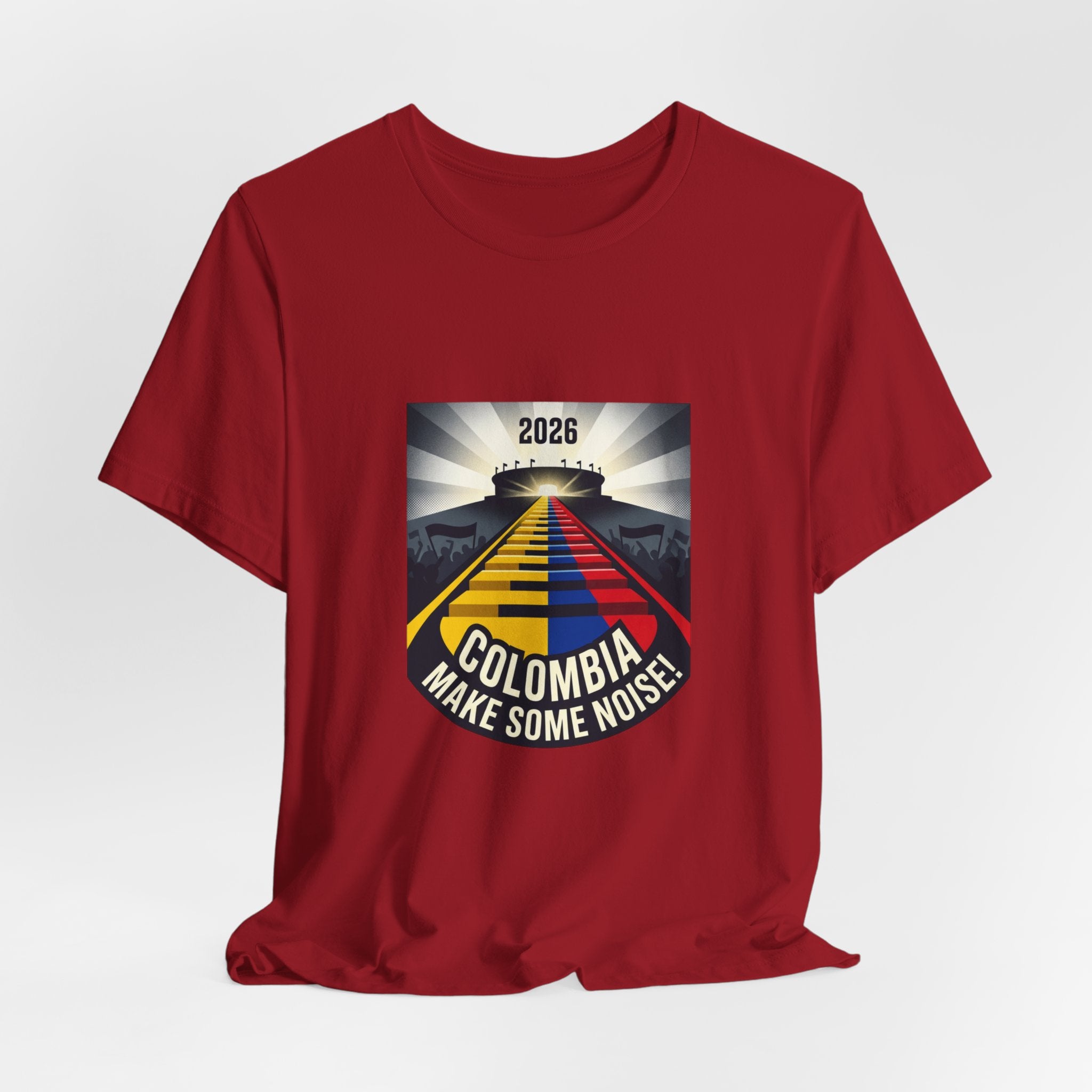 Colombia Make Some Noise 2026 Tee | Colombian Flag Road Graphic T-Shirt