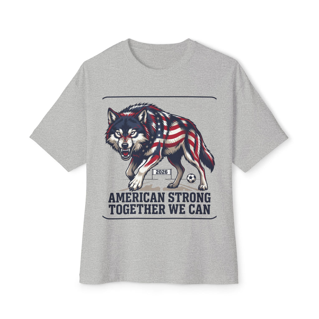 American Flag Wolf Together We Can Tee | Patriotic Shirt