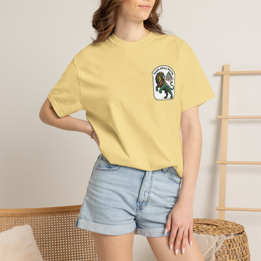 South Africa Strong Lion 2026 T-Shirt | Retro Pride Patch