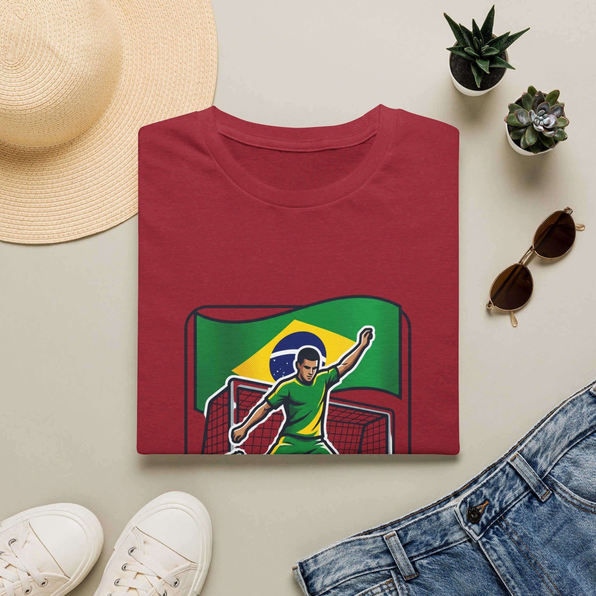 Brazil Soccer Goalie T-Shirt | Brazil Flag Football 2026 Jersey