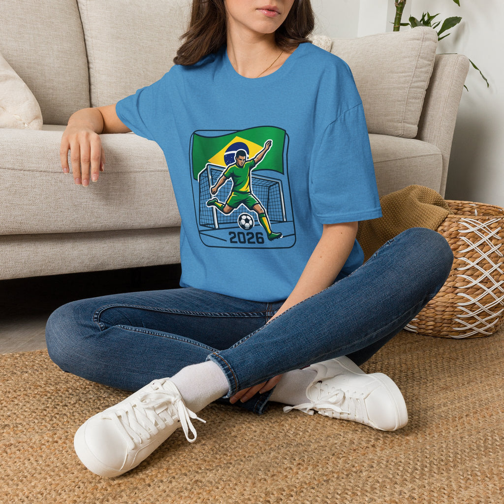 Brazil Soccer Goalie T-Shirt | Brazil Flag Football 2026 Jersey