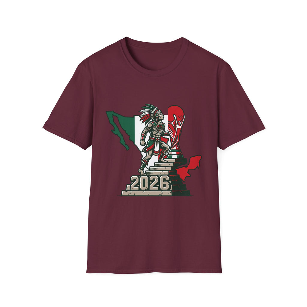 Aztec Warrior Mexico Map T-Shirt | 2026 Tournament Design