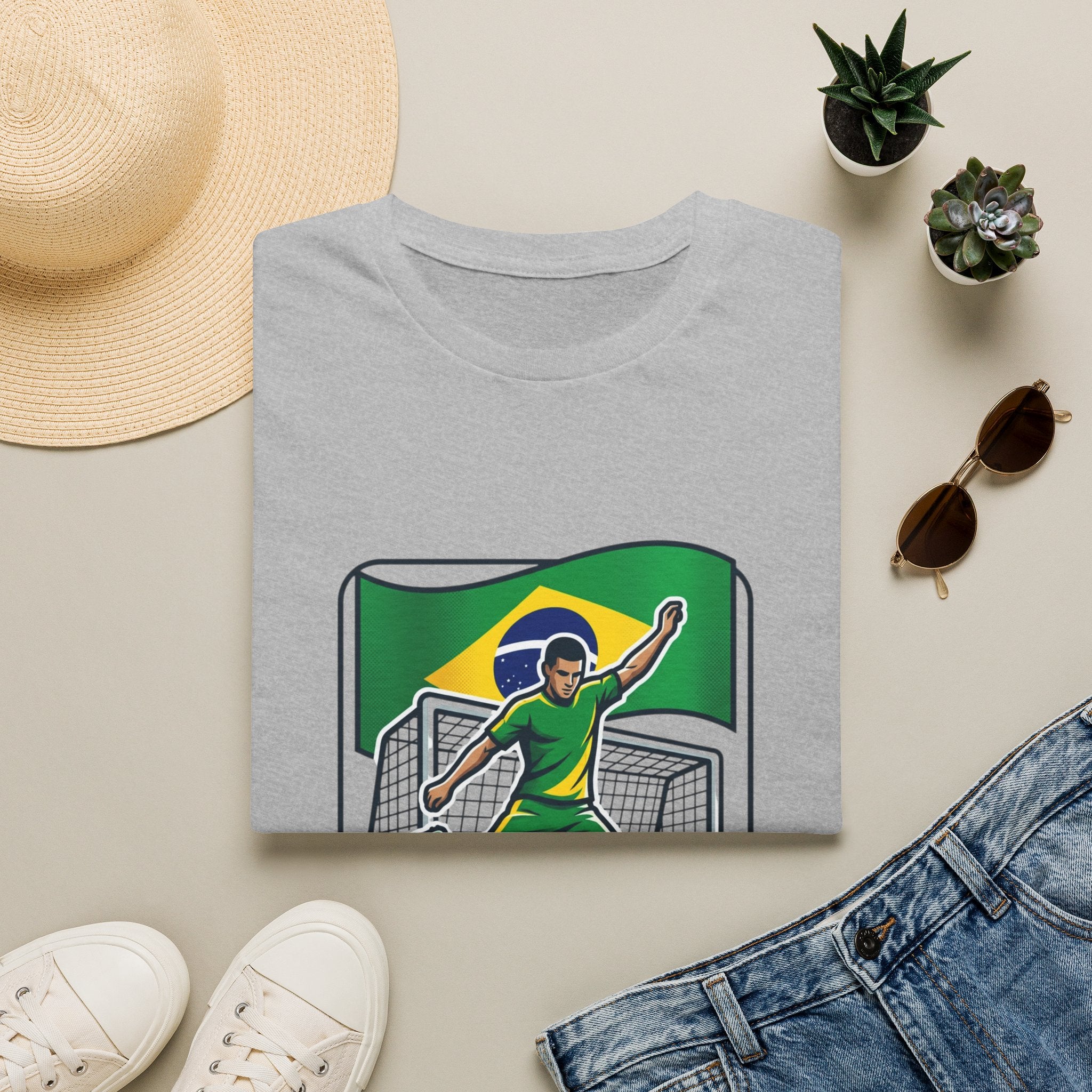 Brazil Soccer Goalie T-Shirt | Brazil Flag Football 2026 Jersey