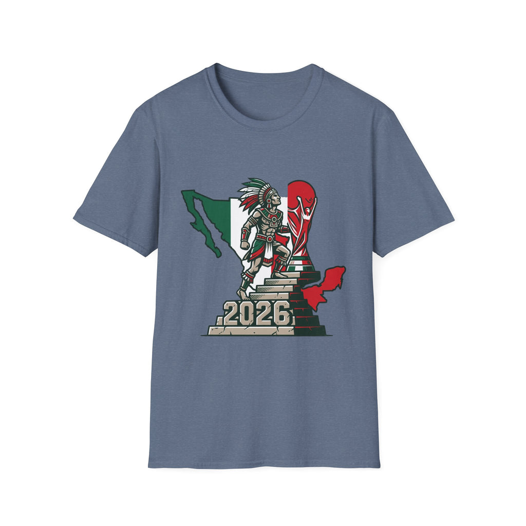 Aztec Warrior Mexico Map T-Shirt | 2026 Tournament Design