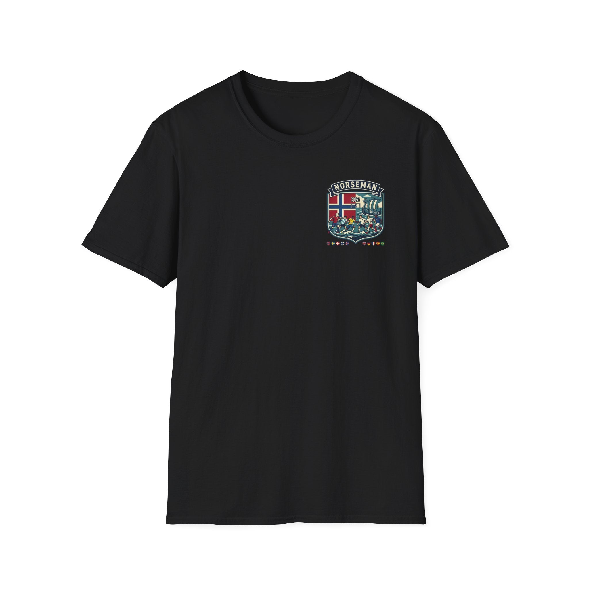Norseman Shield T-Shirt — Norwegian Crest Graphic Tee
