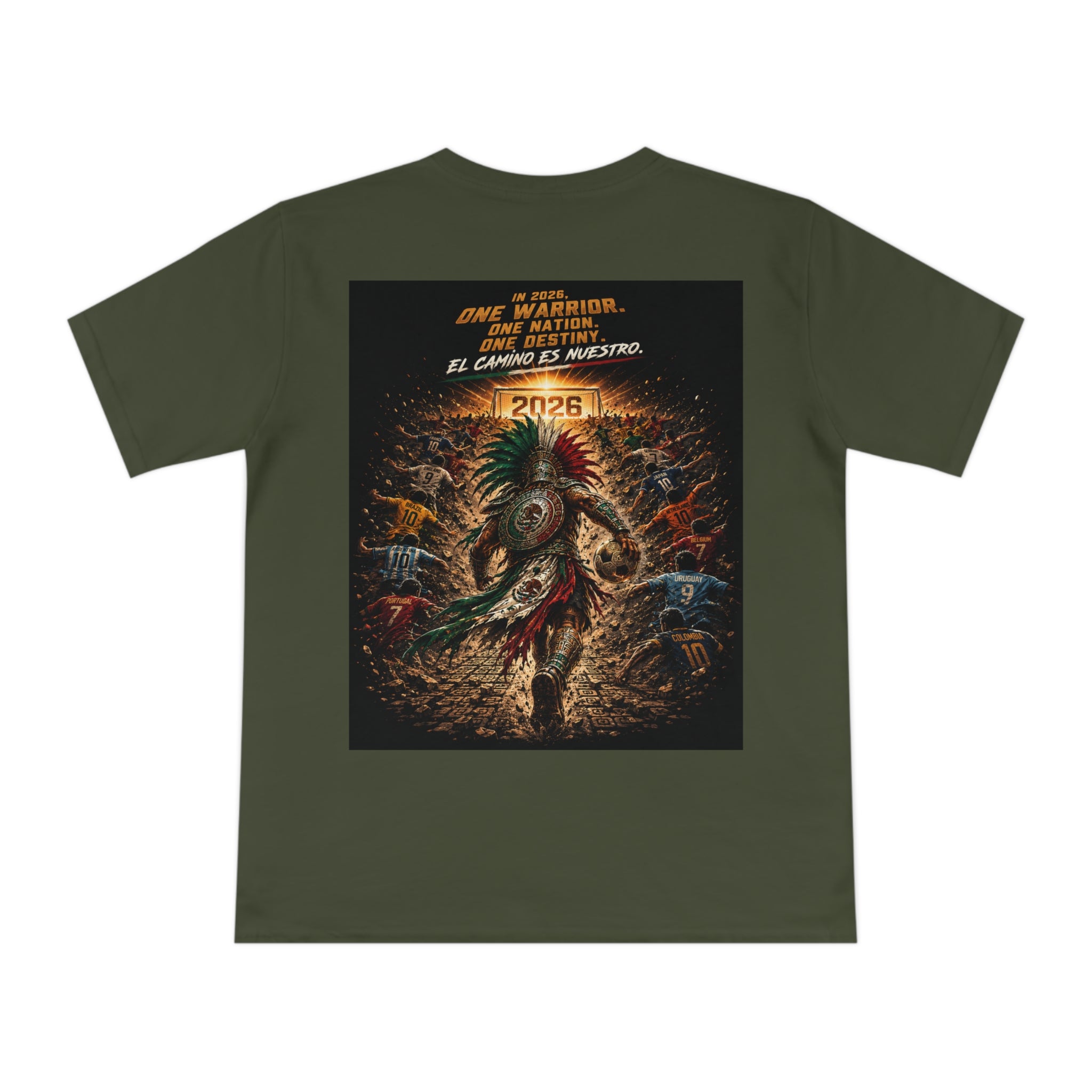 Aztec Warrior 2026 Graphic Tee – One Warrior, One Nation Inspirational T-Shirt