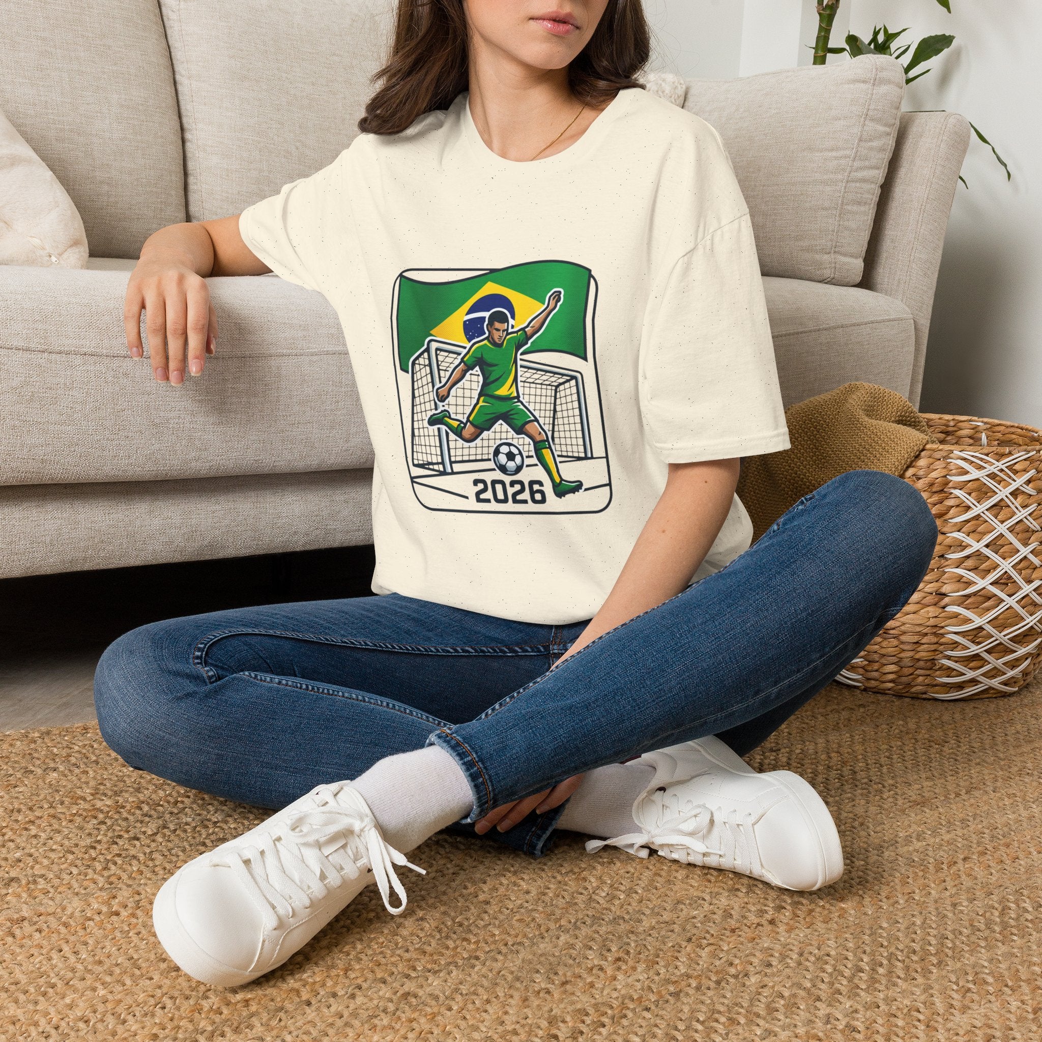 Brazil Soccer Goalie T-Shirt | Brazil Flag Football 2026 Jersey