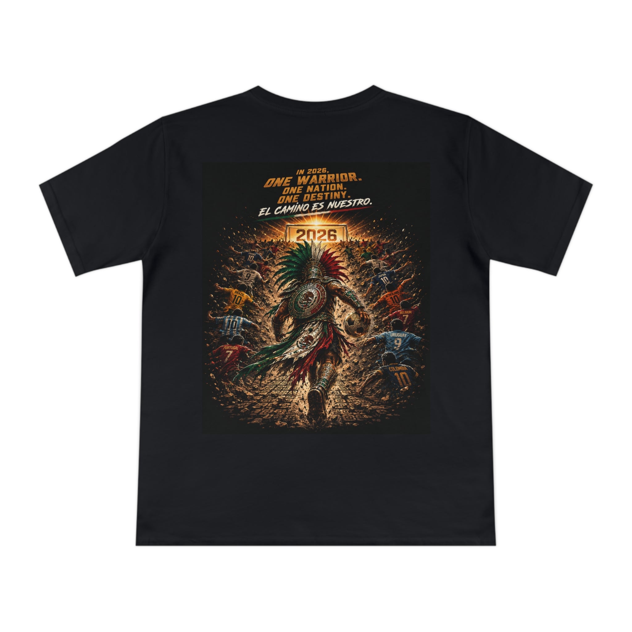 Aztec Warrior 2026 Graphic Tee – One Warrior, One Nation Inspirational T-Shirt
