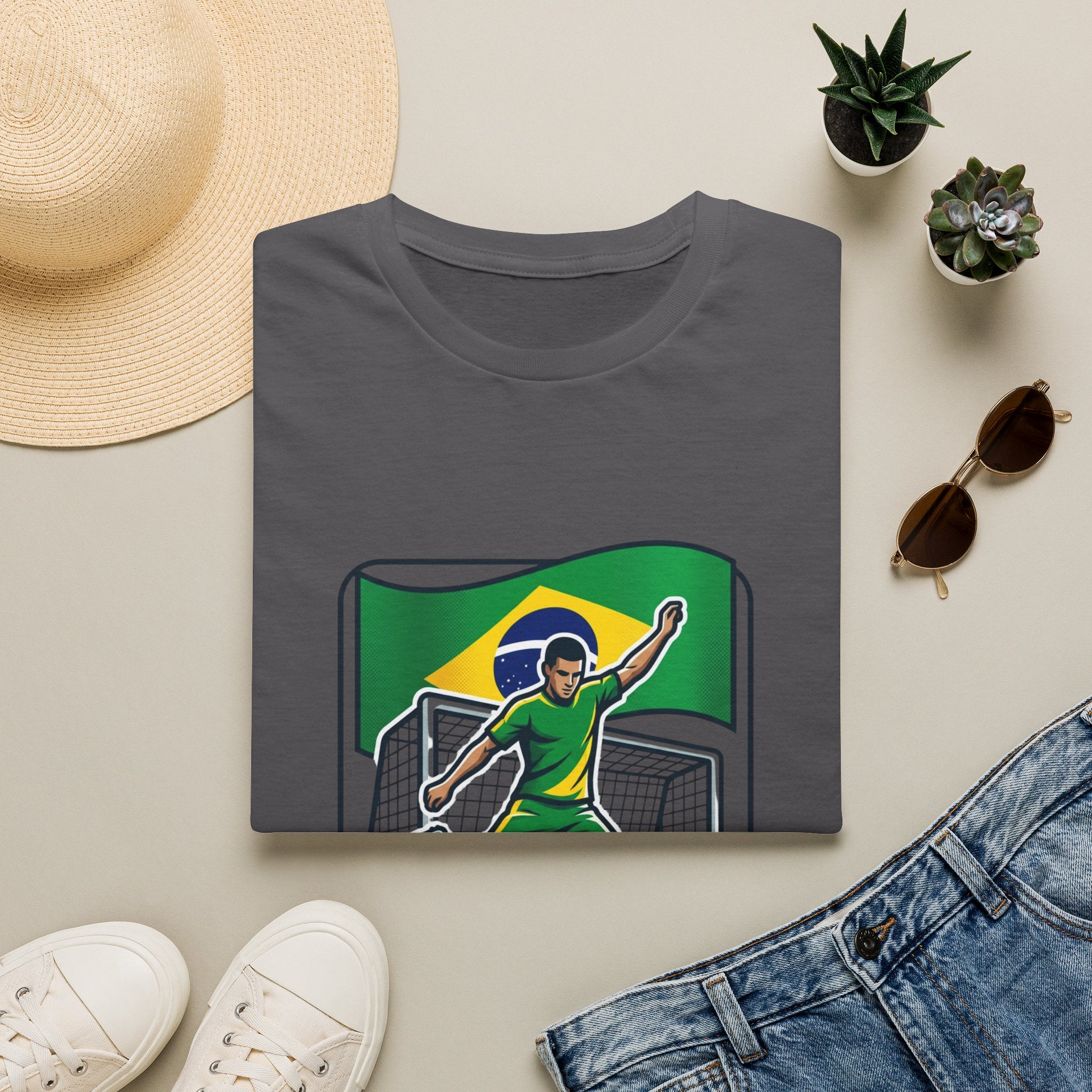 Brazil Soccer Goalie T-Shirt | Brazil Flag Football 2026 Jersey