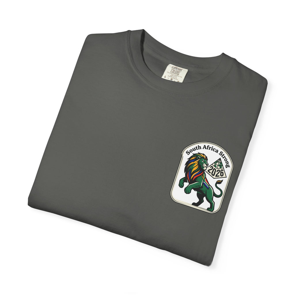 South Africa Strong Lion 2026 T-Shirt | Retro Pride Patch