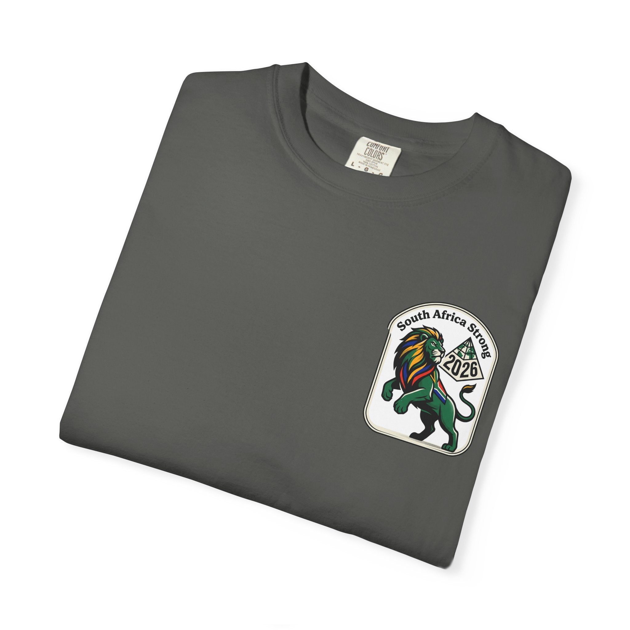 South Africa Strong Lion 2026 T-Shirt | Retro Pride Patch
