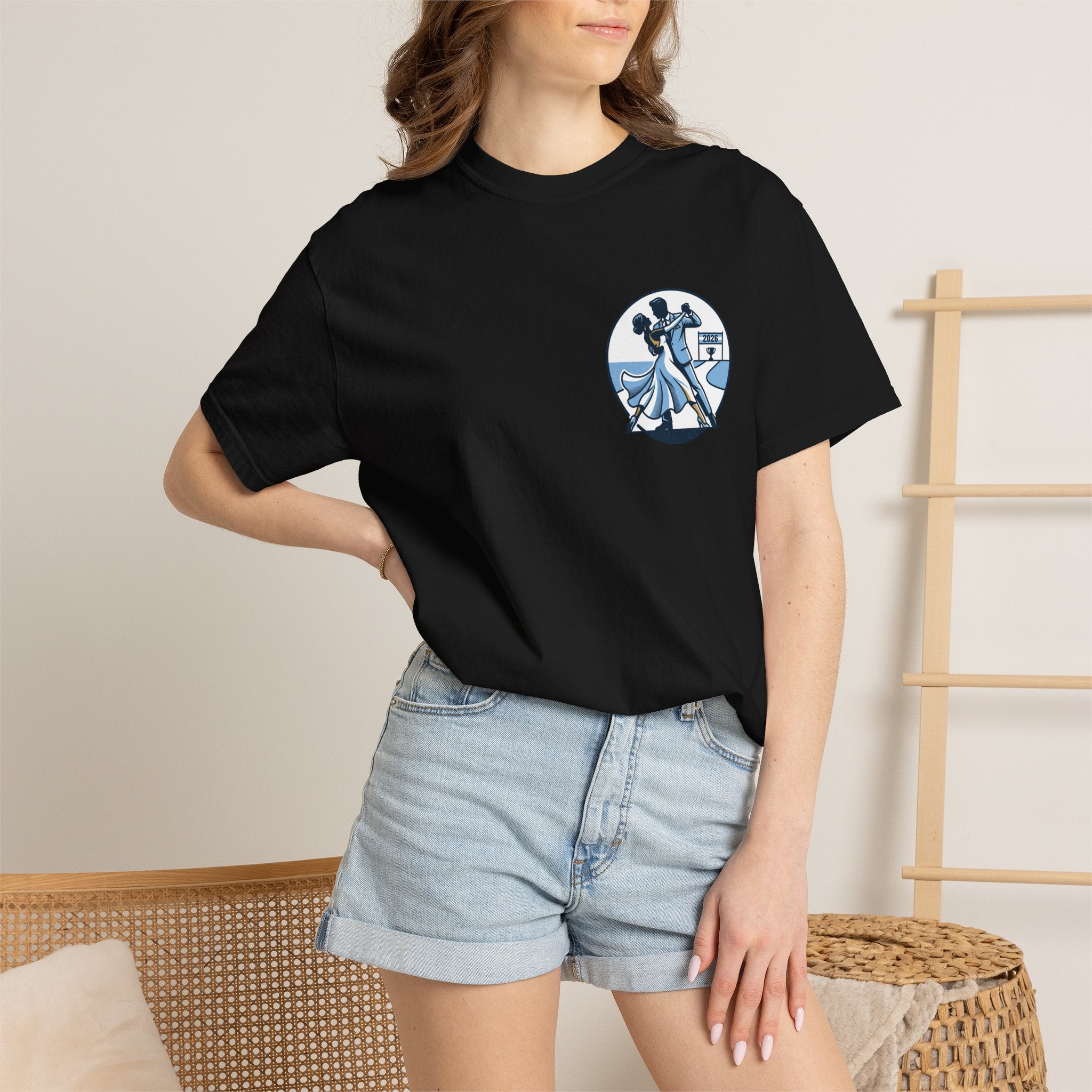 Ballroom Dance Couple T-shirt | Retro Dance Illustration