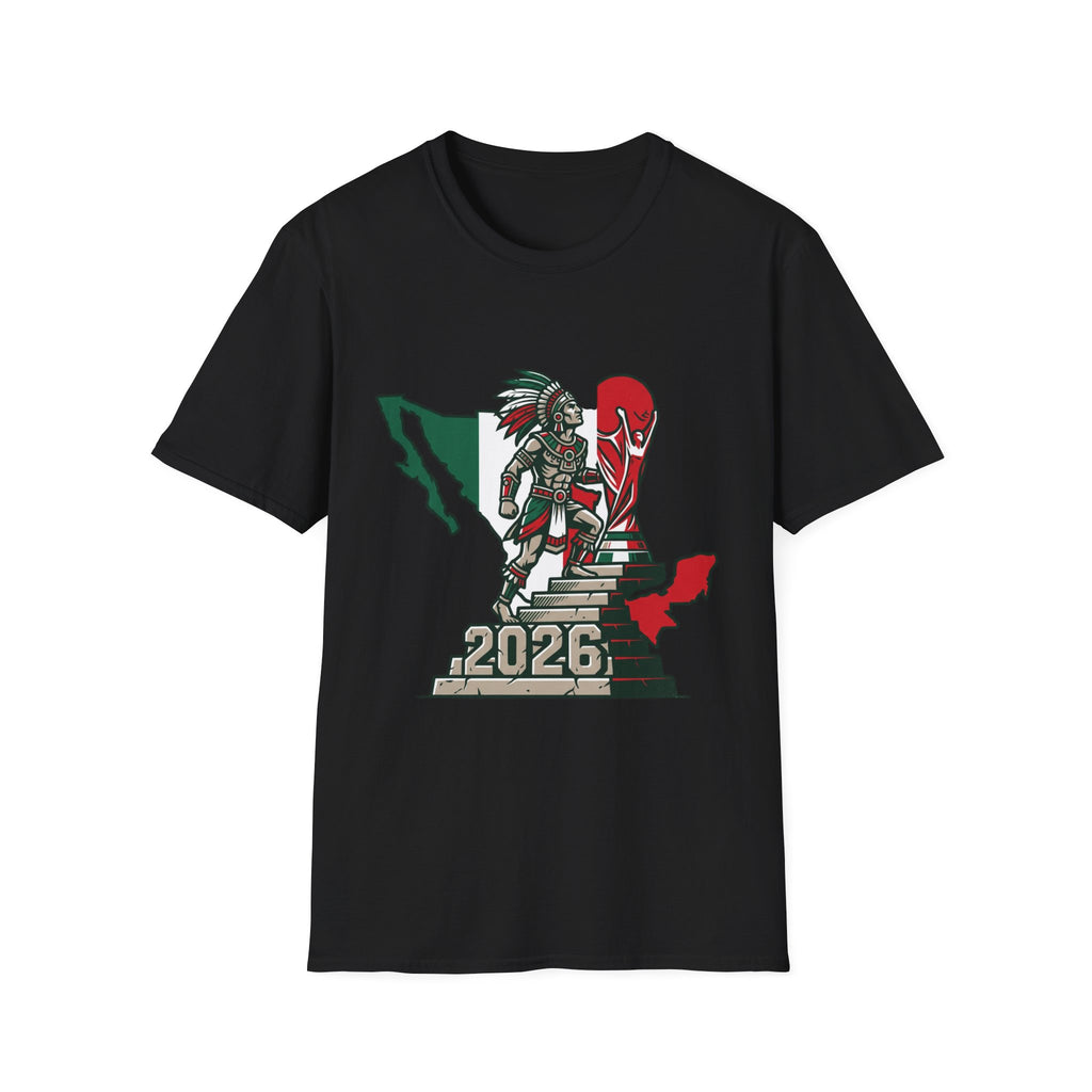 Aztec Warrior Mexico Map T-Shirt | 2026 Tournament Design